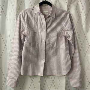 FRANK AND OAK PINSTRIPE BUTTON UP